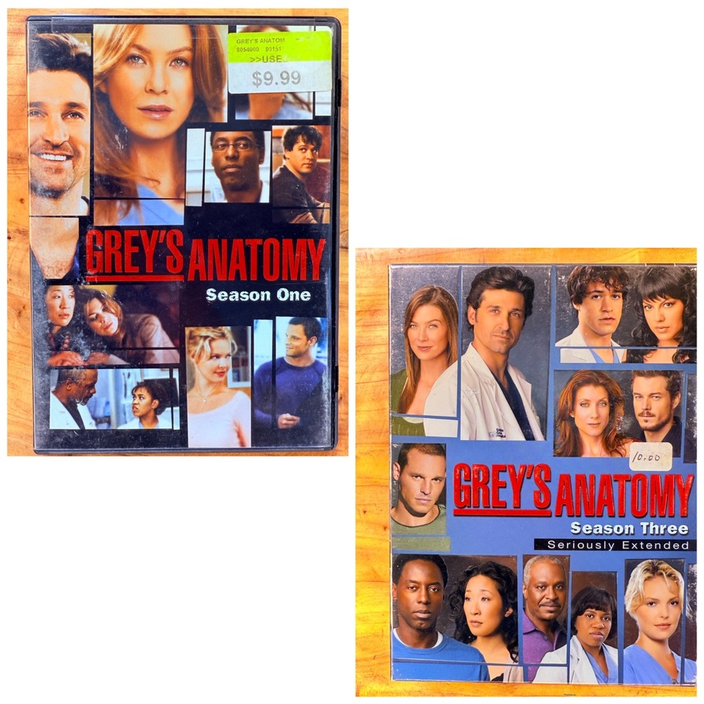 Greys anatomy doctor drama TV show series season one and three movie show